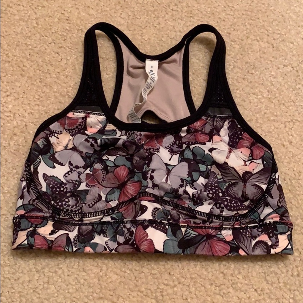 Lululemon butterfly sports bra